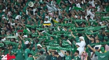 الجماهير تكتسي بالأخضر في مشهد مهيب لمساندة المنتخب بالملحق الآسيوي
